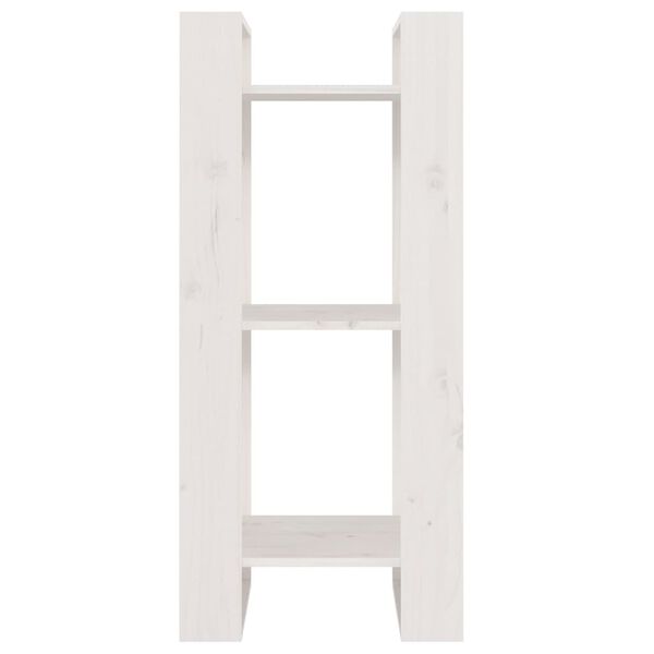 vidaXL Bibliothèque/Séparateur de pièce Blanc 41x35x91 cm Pin solide