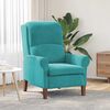vidaXL fauteuil Turquoise 76 x 94 x 102 cm Velours