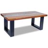 vidaXL Table basse Teck Résine 100x50 cm