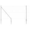 vidaXL Poteau de cl&ocirc;ture. Argent&eacute; 10 x 1,2 m (maillage de 25 mm) Acier