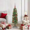 vidaXL Sapin de No&euml;l artificiel Vert 120 cm PVC et acier et plastique