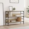 vidaXL Table console ch&ecirc;ne sonoma 100x32x75 cm bois d'ing&eacute;nierie