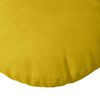 vidaXL Coussins de siège 2 pcs Jaune Ø80 x 29 cm Velours
