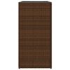 vidaXL Jardini&egrave;res 2 pcs marron 40x40x80 cm r&eacute;sine tress&eacute;e