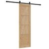 vidaXL Porte coulissante ORKDAL Marron 61 x 198,5 cm Pin massif