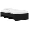 vidaXL Cadre de lit Ch&ecirc;ne noir 80 x 200 cm Bois d'ing&eacute;nierie