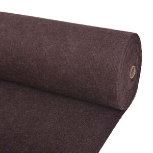 vidaXL Tapis Marron 1,2 x 10 m Polyester