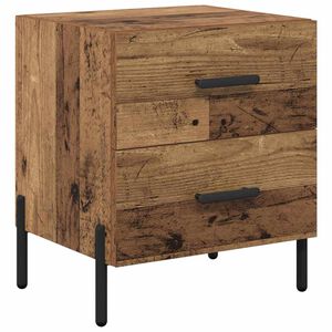 vidaXL Cabinet de chevet avec tiroir Bois ancien 40 x 35 x 47,5 cm