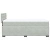 vidaXL Sommier &agrave; lattes de lit et matelas Gris clair 100x200cm Velours