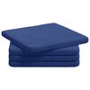 vidaXL Coussins de si&egrave;ge 4 pc Velours Bleu police 40 x 40 x 3 cm