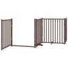 vidaXL Barri&egrave;re pour chien porte pliable 12 panneaux bois de peuplier