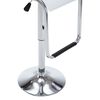 vidaXL Tabourets de bar pivotants lot de 2 blanc similicuir