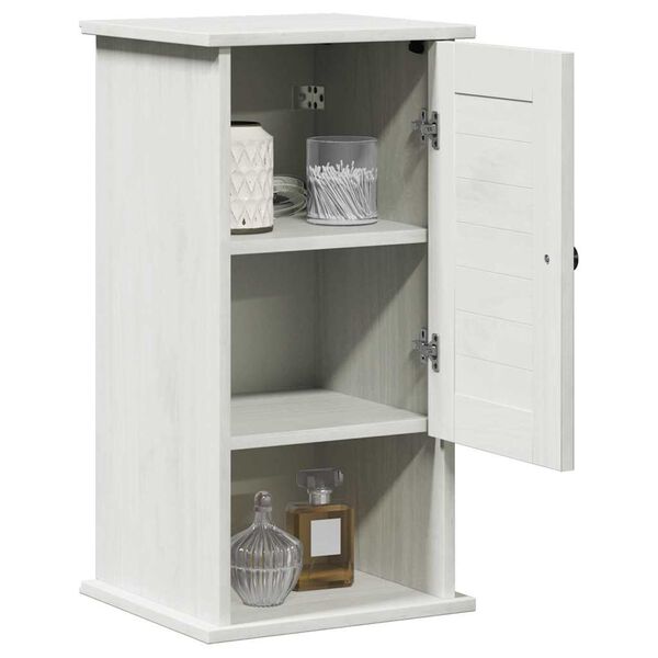 vidaXL Armoire de salle de bain avec porte VIGO Blanc et Blanc Antique