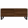 vidaXL Table basse Ch&ecirc;ne marron 90x50x36,5 cm Bois d'ing&eacute;nierie