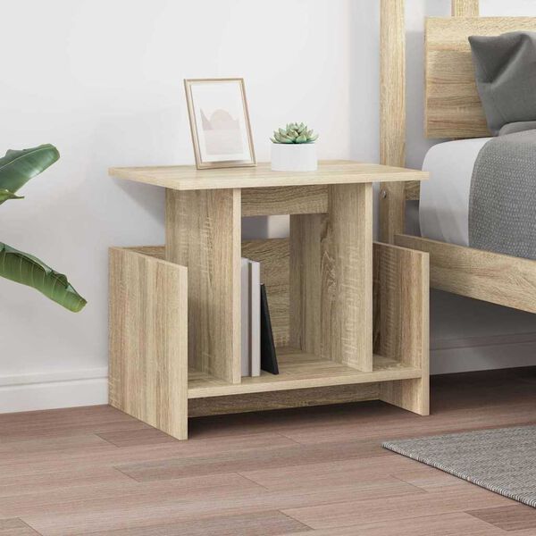 vidaXL Meuble TV Ch&ecirc;ne Sonoma 50 x 35 x 45 cm Bois d'ing&eacute;nierie