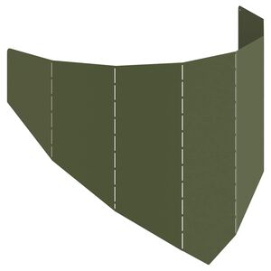 vidaXL Bordure de Pelouse 100 x 45 cm Acier Vert olive