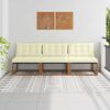 vidaXL 3 Pi&egrave;ce Sofa de milieu ext&eacute;rieur Bois d'Acacia Massif Naturel