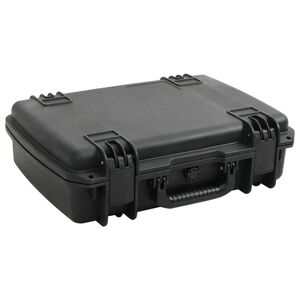 vidaXL Valise de vol portable Noir 50,5x37x14,5 cm PP