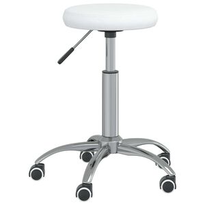 vidaXL Chaise de salle &agrave; manger Blanc Similicuir