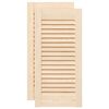 vidaXL Portes d'armoire &agrave; persiennes 2 pcs 61,5x29,5 cm pin massif