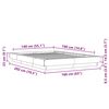 vidaXL Cadre de lit sans matelas gris béton 140x190 cm
