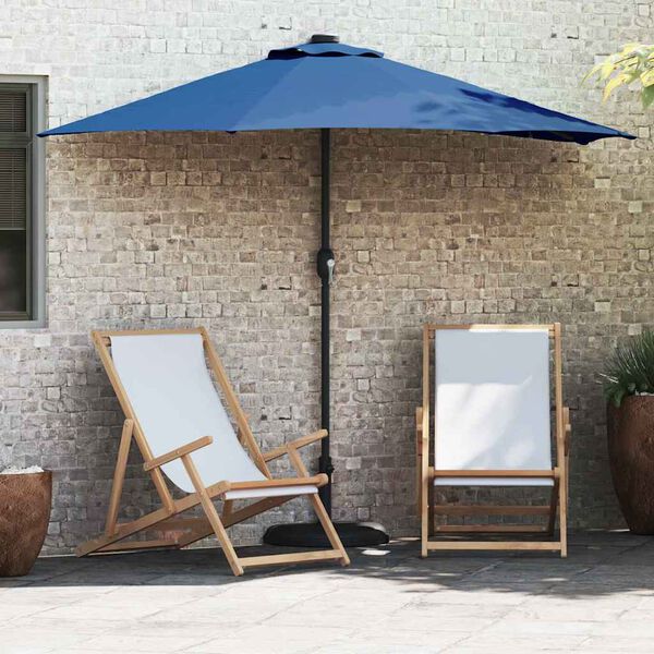 vidaXL Parasol de jardin Azur 294 x 150 x 224 cm Polyester et Acier