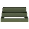 vidaXL Cache-pot de jardin Vert olive 90 x 90 x 35 cm