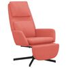vidaXL Chaise de relaxation avec repose-pied Rose Velours