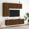 vidaXL Meubles TV muraux 2 pcs ch&ecirc;ne marron 60x30x41 cm