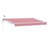 vidaXL Auvent r&eacute;tractable &eacute;lectrique Rouge et Blanc 3,5 x 2,5 m