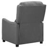 vidaXL Fauteuil de massage inclinable Gris clair Tissu