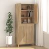 vidaXL Buffet Ch&ecirc;ne sonoma 69,5x34x90 cm Bois d'ing&eacute;nierie