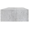 vidaXL Étagère à tiroir murale Gris béton 60x23,5x10 cm MDF