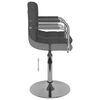 vidaXL Tabouret de bar Gris foncé Tissu