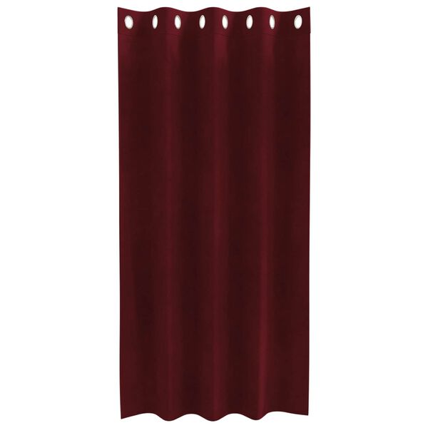vidaXL Rideaux occultants 2 pcs Bordeaux 140 x 175 cm Velours
