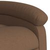 vidaXL Fauteuil inclinable Marron Tissu