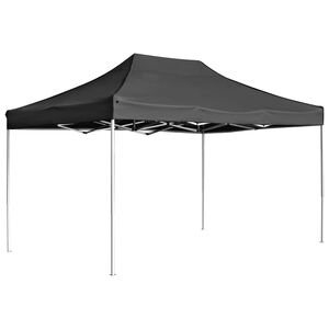 vidaXL Tente de r&eacute;ception pliable Aluminium 4,5x3 m Anthracite