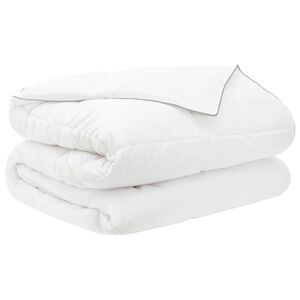 vidaXL Couette d'&eacute;t&eacute; Blanc 240 x 220 cm Bambou