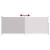 vidaXL Auvent lat&eacute;ral r&eacute;tractable de patio 180x500 cm Gris