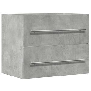 vidaXL Armoire d'&eacute;vier Gris b&eacute;ton 60x38,5x48 cm Agglom&eacute;r&eacute;