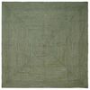 vidaXL Tapis de surface Carr&eacute; Vert olive 240 x 240 cm Jute