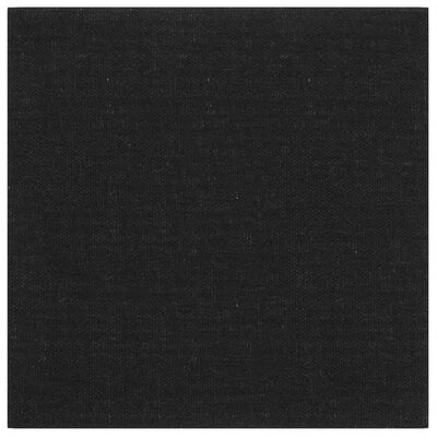 vidaXL Panneaux muraux 12 pcs Noir 30x30 cm Tissu 1,08 m²