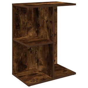 vidaXL Table de chevet ch&ecirc;ne fum&eacute; 46,5x29x61 cm bois d'ing&eacute;nierie