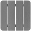 vidaXL Table d'appoint Gris clair 38 x 38 x 46 cm Poly&eacute;thyl&egrave;ne
