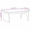 vidaXL Table basse Blanc 80 x 50 x 31 cm Bois massif en pin
