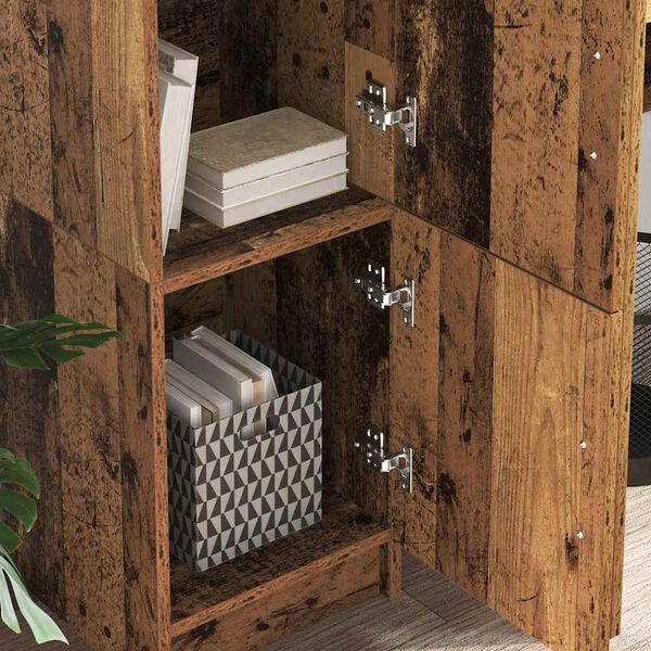 vidaXL Haut Armoire Bois ancien 31.5 x 32 x 122.5 cm