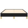 vidaXL Cadre de lit sans matelas noir 120x190 cm tissu