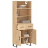 vidaXL Buffet haut Ch&ecirc;ne sonoma 69,5x34x180 cm Bois d'ing&eacute;nierie