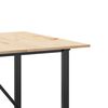 vidaXL Table &agrave; manger cadre en O 200x100x75cm bois de pin massif acier