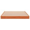 vidaXL Cadre de lit sans matelas cire marron 90x190 cm bois pin massif